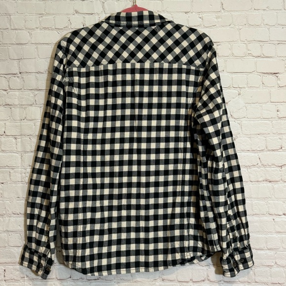 CARHARTT Black and White Plaid Flannel Button Down Size XL - Picture 7 of 7